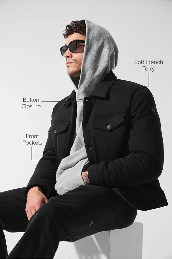Ease Trucker Jacket - Black