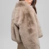 Faux Fur Allure Jacket - Oat