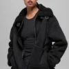 Faux Shearling Grand Jacket - Black