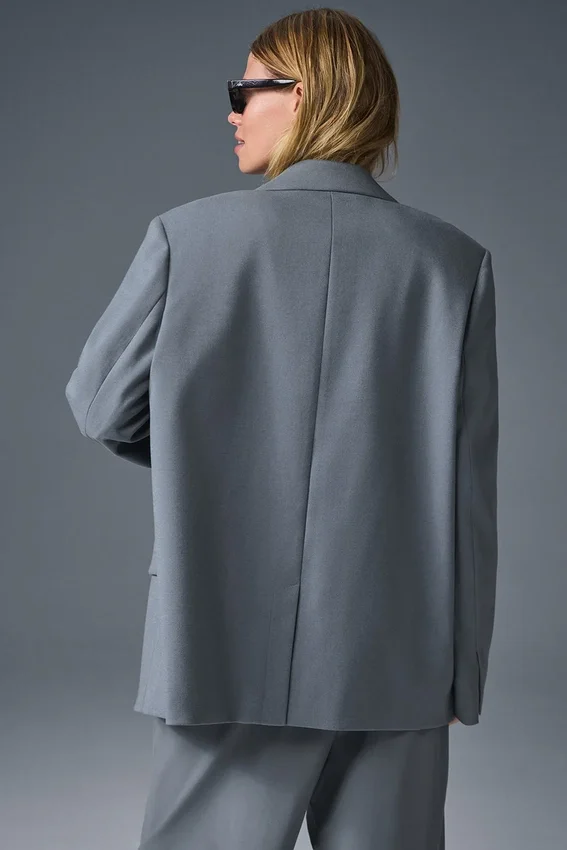 First-Class Blazer - Steel Grey
