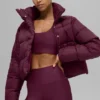 Gold Rush Puffer - Burgundy