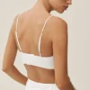 Linen Blend Riviera Bra - White