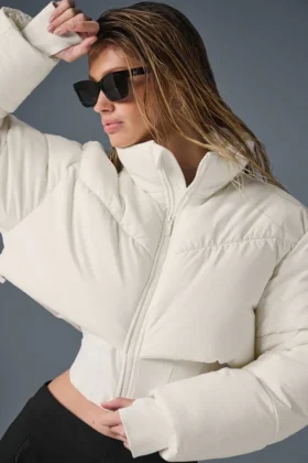 Main Act Corset Puffer – Ivory/Ivory