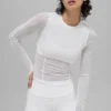 Mesh Winter Twilight Long Sleeve - White
