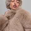 Opulent Faux Fur Wintersun Headband - Oat