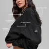 Pinstripe Hoodie - Black Pinstripe