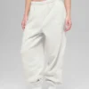 Polar Fleece High-Waist Retreat Jogger - White Heather Grey