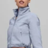 Polar Fleece Retreat Cropped Jacket - Winter Frost