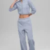 Polar Fleece Retreat Cropped Jacket - Winter Frost