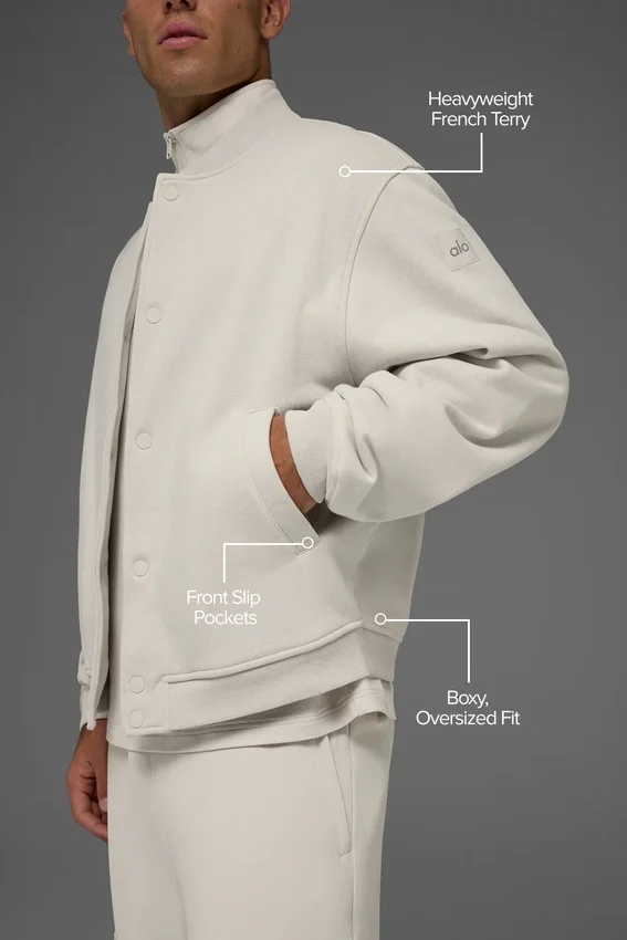 Renown Varsity Jacket - Bone