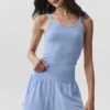 Ribbed Adore Tank - Light Provence Blue