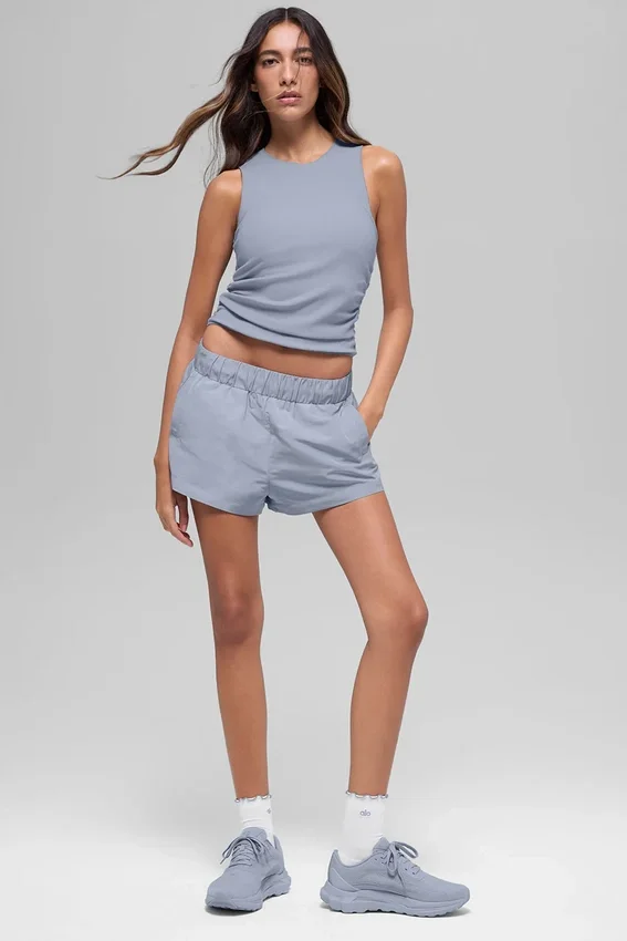 Ribbed En Pointe Tank - Winter Frost