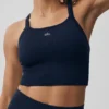 Seamless Ribbed Favorite Bra Tank - Navy