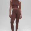 Seamless Two Tone Rib Hooded Vest - Brownstone Heather