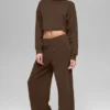 Serenity Wide Leg Sweatpant - Espresso