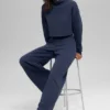 Serenity Wide Leg Sweatpant - Navy
