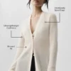 Sheer Cashmere Long Cardigan - Ivory