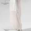 Sheer Game Time Wide Leg Jogger - White