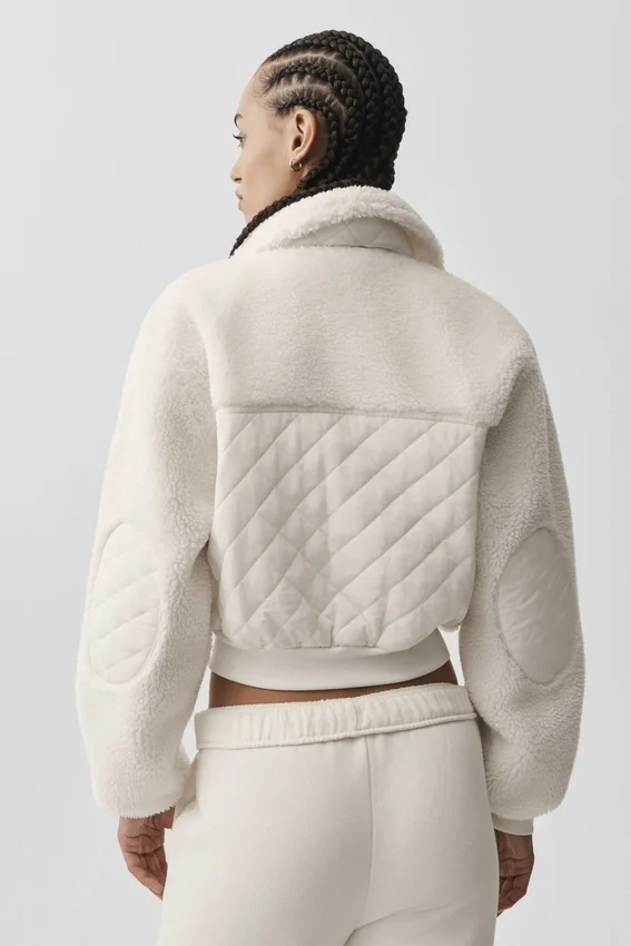 Sherpa Edge Bomber - Ivory