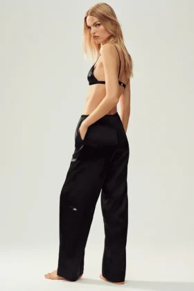 Silk Luminous Pant (Regular) – Black