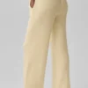 Snuggle up Sweater High-Waist Wide Leg Pant - Candlelight Yellow