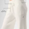 Snuggle up Sweater High-Waist Wide Leg Pant - Ivory