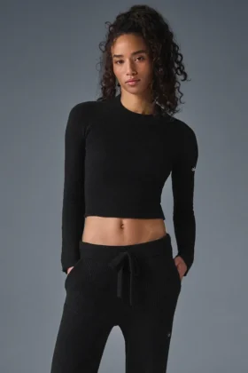 Snuggle up Sweater Long Sleeve - Black