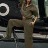 Suit up Trouser (Regular) - Olive Tree
