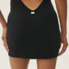 Summer Soiree Halter Mini Dress - Black