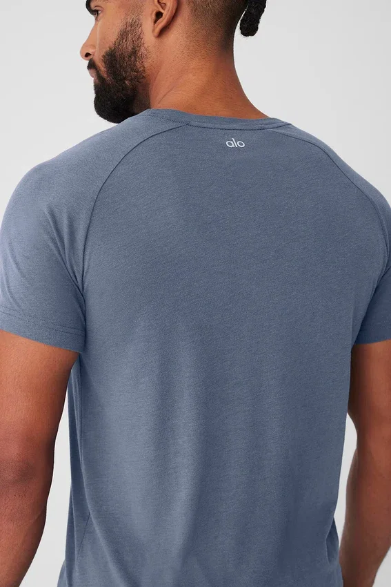 Triumph Raglan Tee - Bluestone