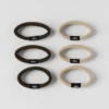 Untangled Hair Tie (6-Pack) - Beige/Espresso