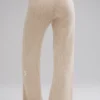 Winter Magic Cashmere Wide Leg Pant - Birch Heather