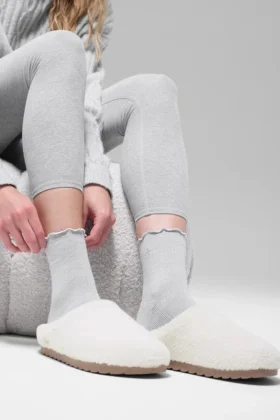 Women’s Lettuce Edge Sock – Athletic Heather Grey