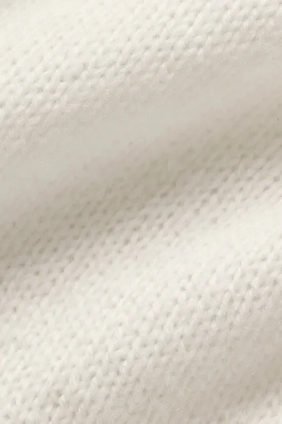 Wool Cashmere New Class Cropped Cardigan - Ivory