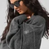 Wool Cashmere New Class Full Zip Hoodie - Platinum Grey