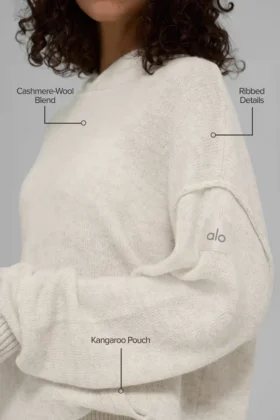 Wool Cashmere New Class Hoodie – Bone Heather