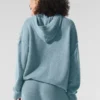 Wool Cashmere New Class Hoodie - Celestial Blue Granite Heather