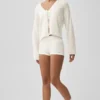 Wool Cashmere New Class Tie Cardigan - Ivory